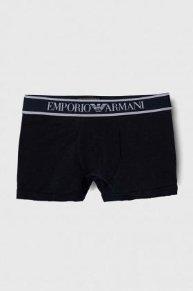 Emporio Armani boxeri copii 2-pack culoarea alb