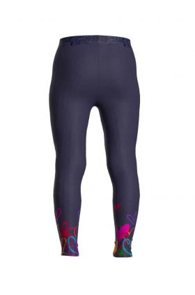 Desigual leggins copii culoarea albastru marin, modelator