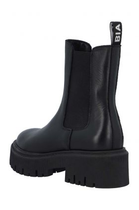 Bianco ghete chelsea de piele BIAGARBI femei, culoarea negru, cu toc plat, 11300022