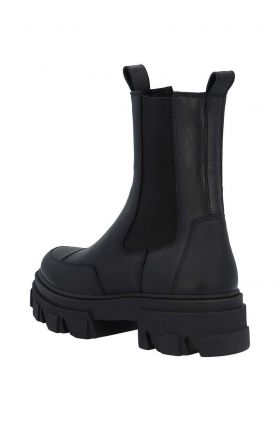Bianco ghete chelsea de piele BIAGINNY femei, culoarea negru, cu toc plat, 26.51219