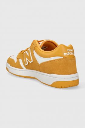 New Balance sneakers BB480LWA culoarea galben