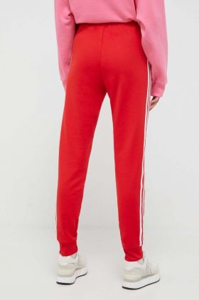 adidas Originals pantaloni de trening culoarea roșu, cu model IK3858