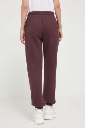 Vans pantaloni de trening culoarea bordo, neted