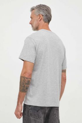 Pepe Jeans tricou Wilfredo barbati, culoarea gri, cu imprimeu