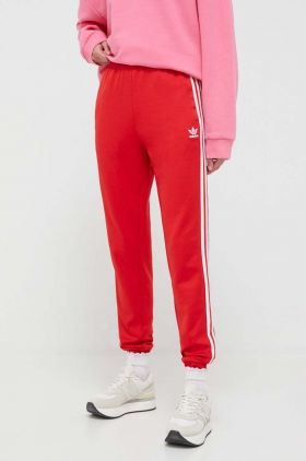 adidas Originals pantaloni de trening culoarea roșu, cu model IK3858