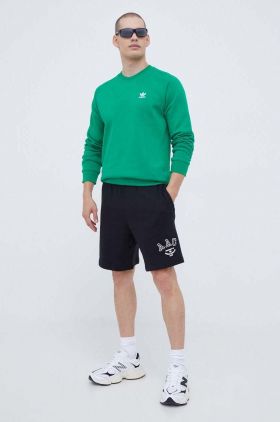 adidas Originals pantaloni scurti din bumbac culoarea negru