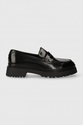 Gant mocasini de piele Aligrey femei, culoarea negru, cu platforma, 27571325.G00