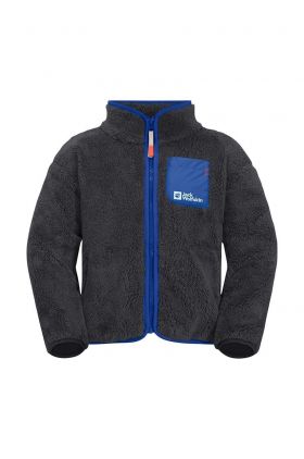 Jack Wolfskin bluza copii culoarea albastru marin, modelator