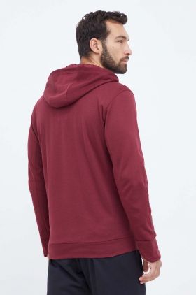 adidas Performance hanorac de antrenament Base culoarea bordo, cu glugă, neted