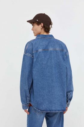 Dickies camasa jeans barbati, cu guler clasic, relaxed
