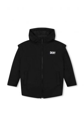 Dkny parka reversibilă culoarea negru