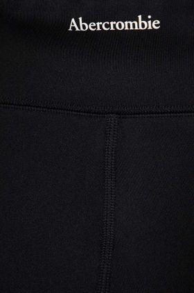 Abercrombie & Fitch pantaloni copii culoarea negru, neted