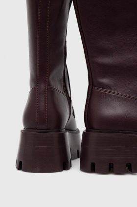 Steve Madden cizme Hariet femei, culoarea bordo, cu platforma, SM11002722