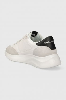 Karl Lagerfeld sneakers din piele SERGER KC culoarea alb, KL53638