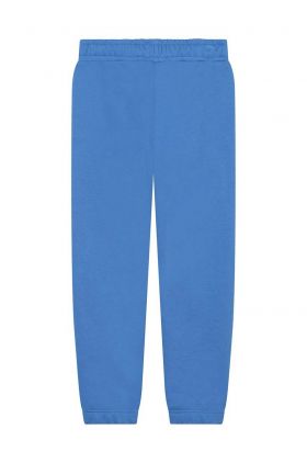 BOSS pantaloni de trening pentru copii culoarea albastru marin, cu imprimeu