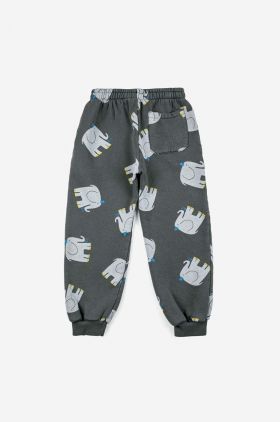 Bobo Choses pantaloni de trening din bumbac pentru copii culoarea gri, modelator