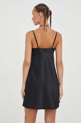 Abercrombie & Fitch rochie culoarea negru, mini, oversize