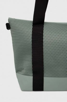 Rains geanta 14170 Tote Bags culoarea verde