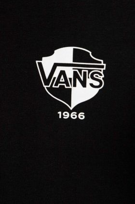 Vans tricou din bumbac culoarea negru, cu imprimeu