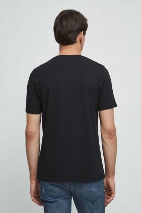 Medicine tricou barbati, culoarea negru, cu imprimeu