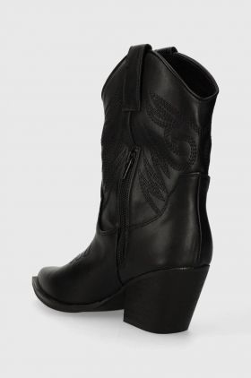 Answear Lab cizme femei, culoarea negru, cu toc drept