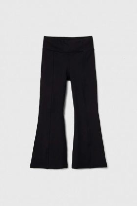 Abercrombie & Fitch pantaloni copii culoarea negru, neted