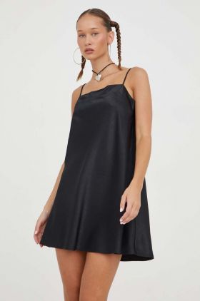 Abercrombie & Fitch rochie culoarea negru, mini, oversize