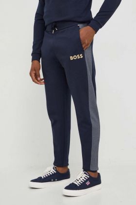 BOSS pantaloni de lounge culoarea albastru marin, modelator