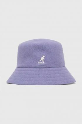 Kangol palarie de lana culoarea violet, de lana