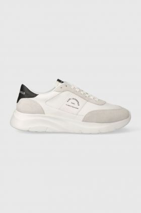 Karl Lagerfeld sneakers din piele SERGER KC culoarea alb, KL53638