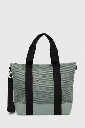 Rains geanta 14170 Tote Bags culoarea verde