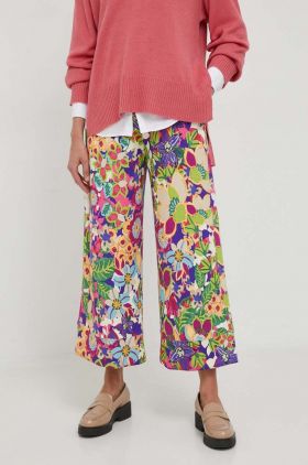 Rich & Royal pantaloni femei, lat, high waist