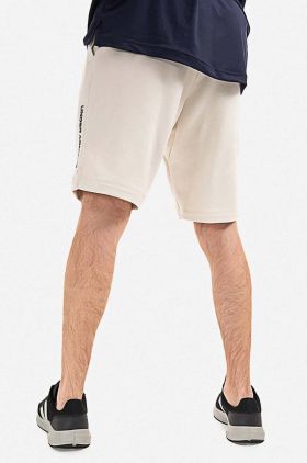 Under Armour pantaloni scurți Terry Short barbati, culoarea bej 1366266-279