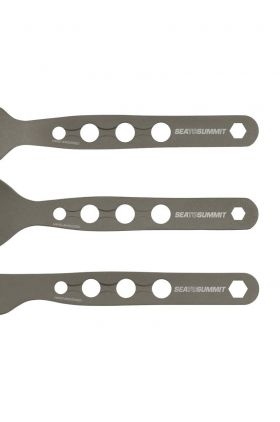 Sea To Summit set de tacâmuri de călătorie AlphaSet Cutlery Set culoarea gri