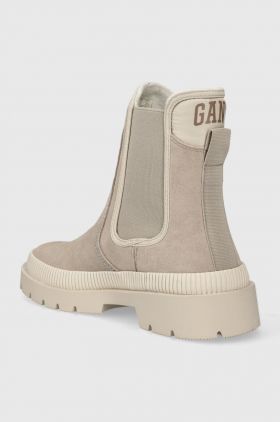 Gant botine Frenzyn femei, culoarea bej, cu toc plat, izolare usoara, 27553337.G24