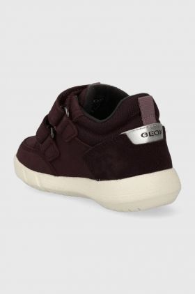 Geox sneakers de piele întoarsă pentru copii B365GA 032FU B HYROO WPF culoarea bordo