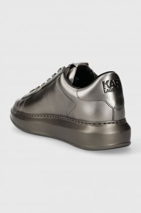 Karl Lagerfeld sneakers din piele KAPRI MENS KC culoarea argintiu, KL52538M