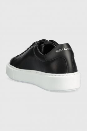 Karl Lagerfeld sneakers din piele MAXI KUP culoarea negru, KL52215