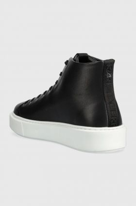 Karl Lagerfeld sneakers din piele MAXI KUP culoarea negru, KL52265