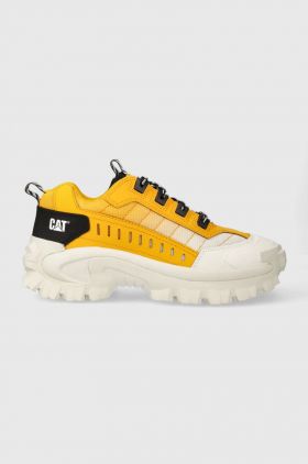 Caterpillar sneakers din piele INTRUDER culoarea galben, P111294