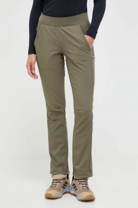 Columbia pantaloni de exterior Leslie Falls culoarea verde