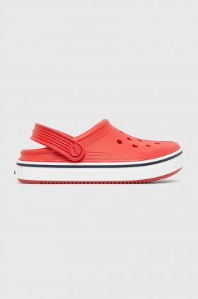 Crocs slapi copii CROCBAND CLEAN CLOG culoarea rosu