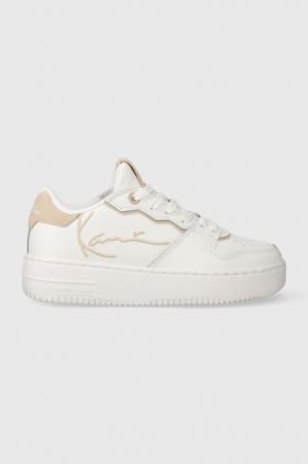 Karl Kani sneakers din piele 89 UP Logo culoarea alb, 1184030 KKFWW000283