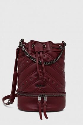 Pepe Jeans poseta culoarea bordo