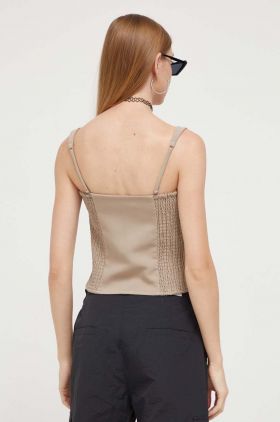 Abercrombie & Fitch top culoarea bej