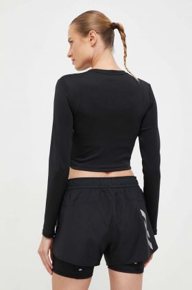 adidas Performance mânecă lungă de antrenament Hyperglam culoarea negru