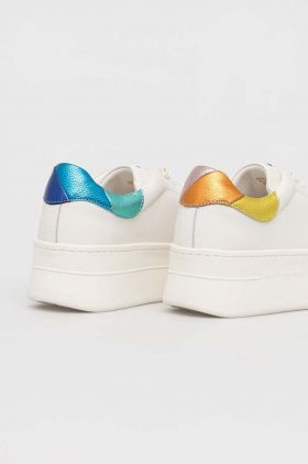 Kurt Geiger London sneakers din piele Laney Pumped culoarea alb, 9991919109