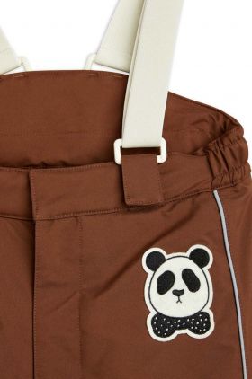 Mini Rodini pantaloni de schi pentru copii culoarea maro