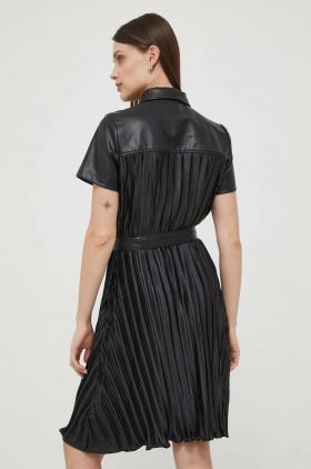 Dkny rochie culoarea negru, mini, evazati