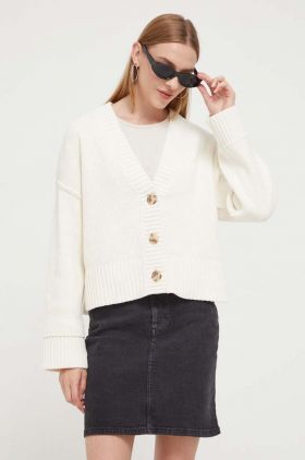 Abercrombie & Fitch cardigan femei, culoarea bej